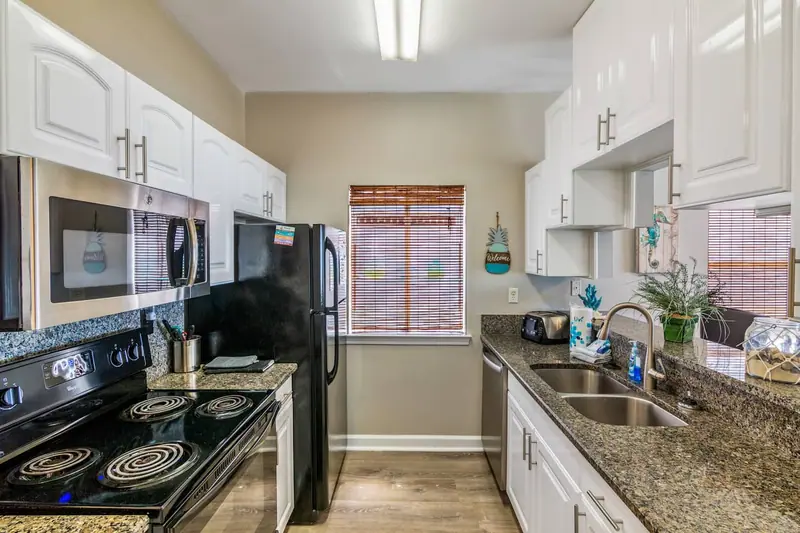 Side A kitchen, Beachfront Duplex
