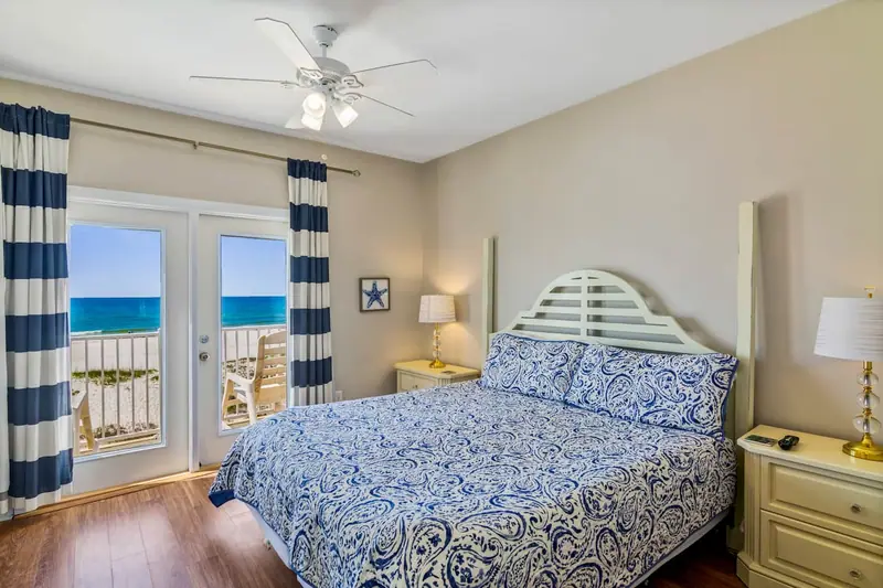 Side B · Bedroom 2 at Beachfront Duplex: 1 king bed